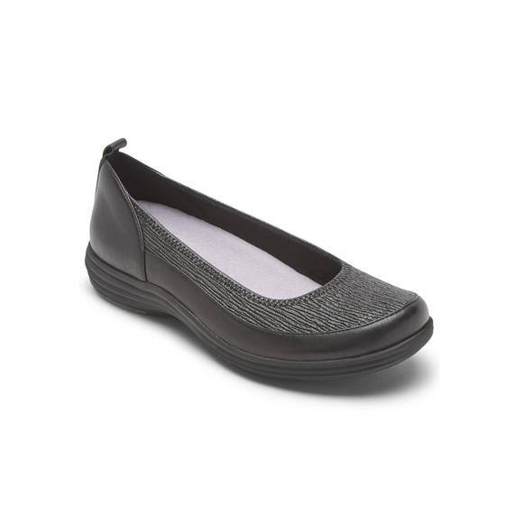 NEW AETREX quinn curved slip-on - medium in black - Picture 1 of 2